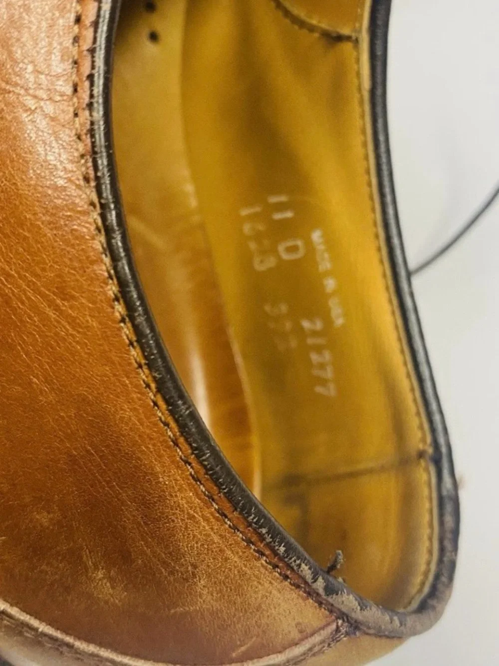 Allen Edmonds Stockbridge 1628 Brown Leather Ox Shoes Sz 11 D Made in USA